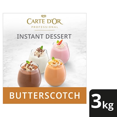 CARTE D'OR Butterscotch Instant Dessert - 3 Kg - Carte D’Or Instant Desserts are profitable, great tasting and quick to make.